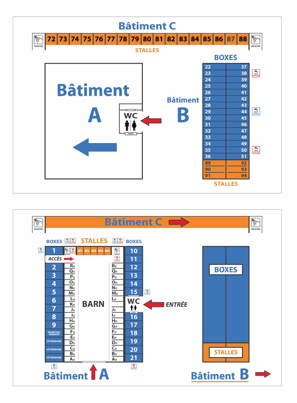 plan boxes et stalles (Personnalisé)